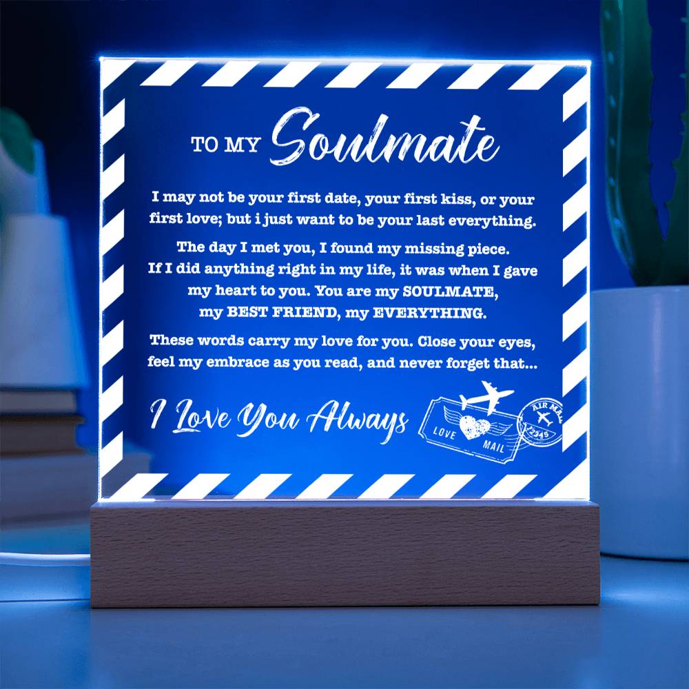 Your Last Everything | To My Soulmate Love Letter Light Keepsake