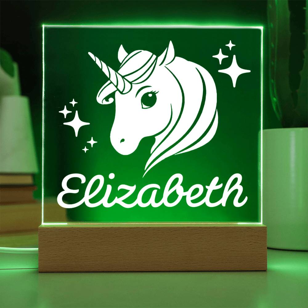 Unicorn Personalized Keepsake Night Light