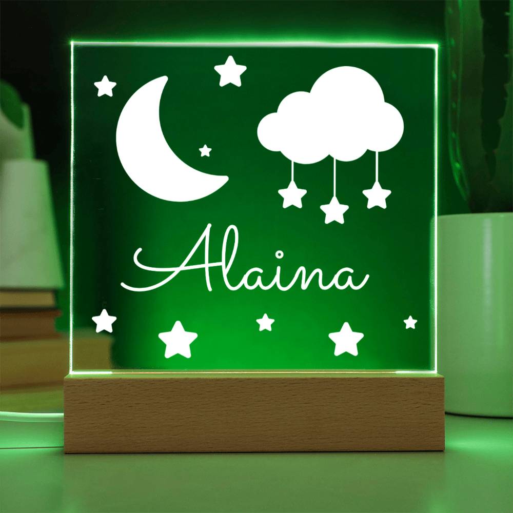 Star Moon Personalized Keepsake Night Light