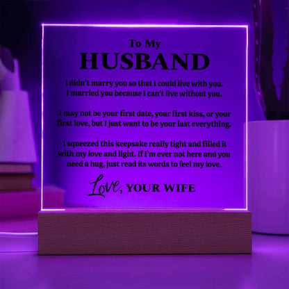 If Im Not Here | To My Husband Keepsake Light