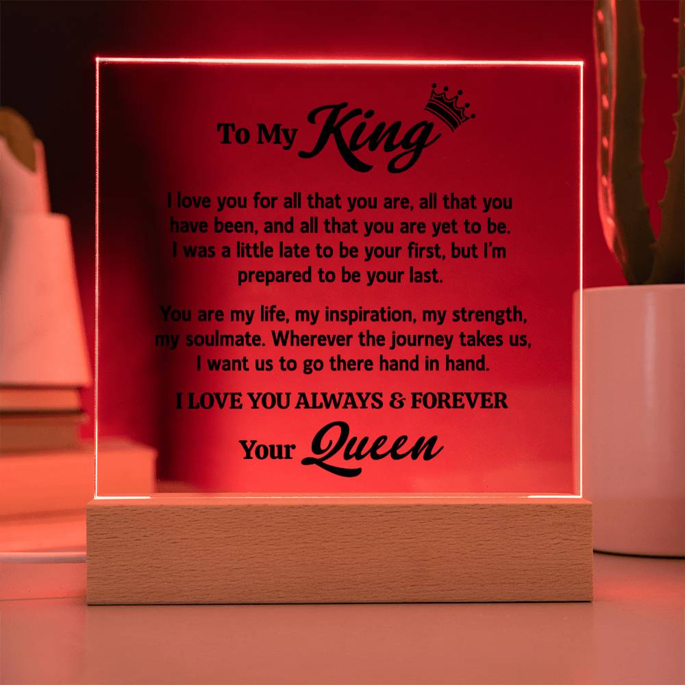 All That You Are | To My King Keepsake Light