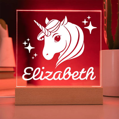 Unicorn Personalized Keepsake Night Light