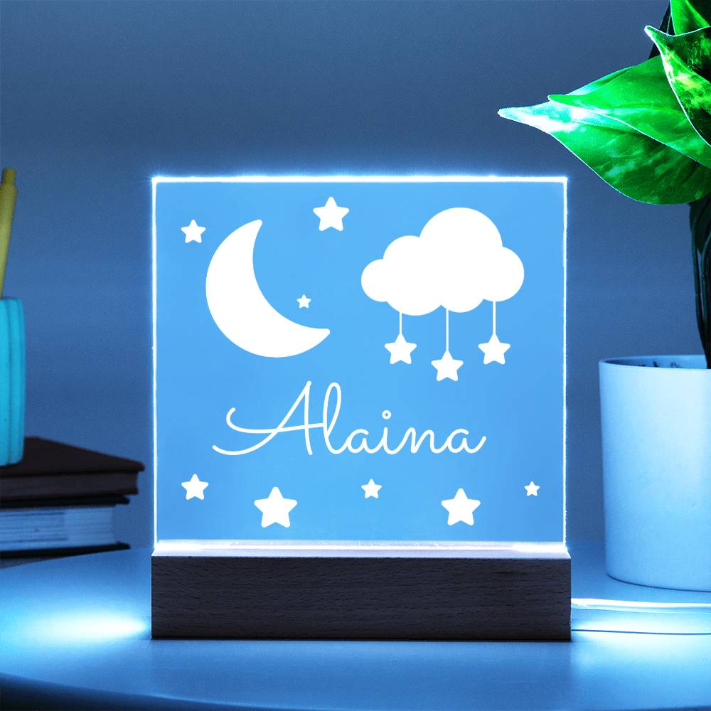 Star Moon Personalized Keepsake Night Light