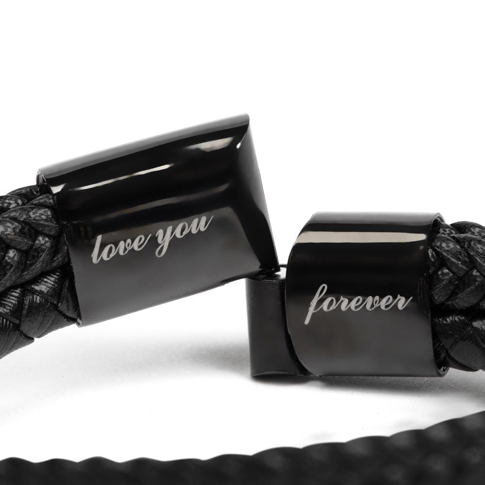 Dance In The Rain - To My Son Leather Bracelet