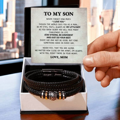 Always Be My Little Boy | To My Son From Mom Bracelet Gift