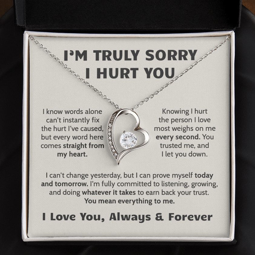 Sorry I Hurt You Apology Necklace for Her