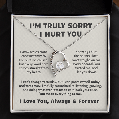 Sorry I Hurt You Apology Necklace for Her