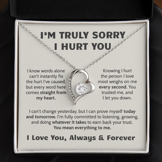Sorry I Hurt You Apology Necklace for Her