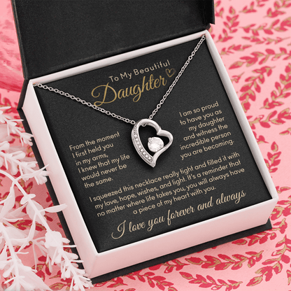 Moment I first Held You To My Daughter Necklace