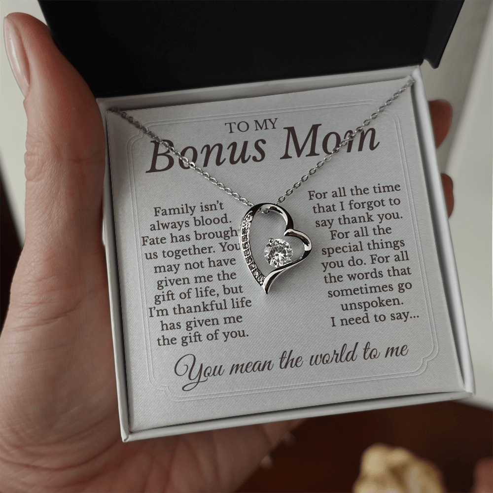 To my Bonus Mom Necklace