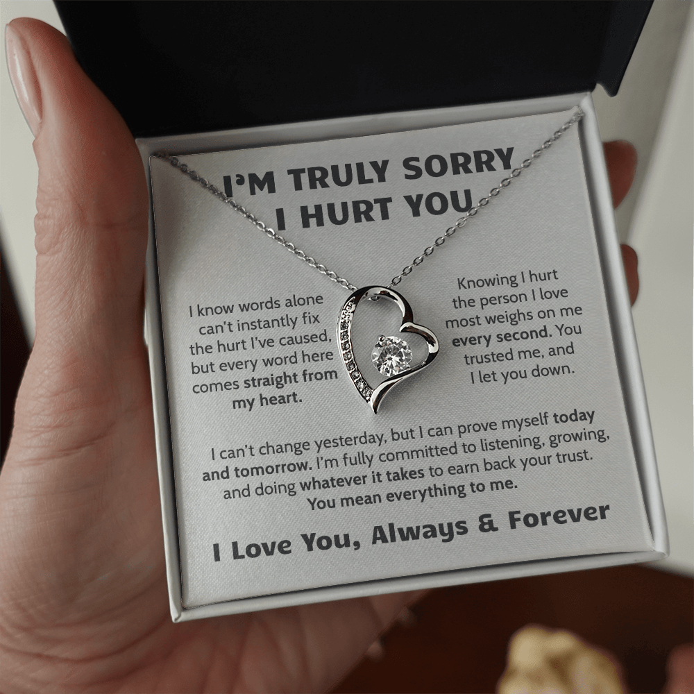 Sorry I Hurt You Apology Necklace for Her