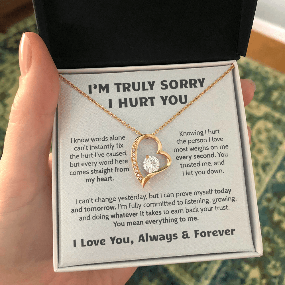 Sorry I Hurt You Apology Necklace for Her