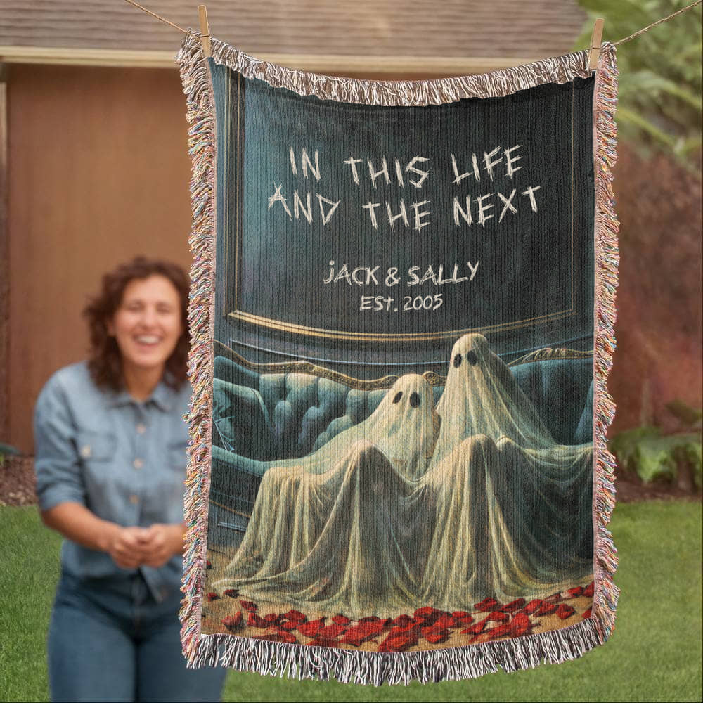 Personalized In This Life And The Next Woven Blanket