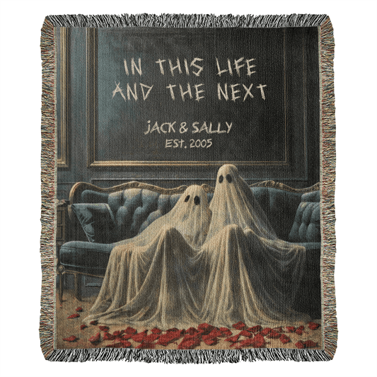 Personalized In This Life And The Next Woven Blanket