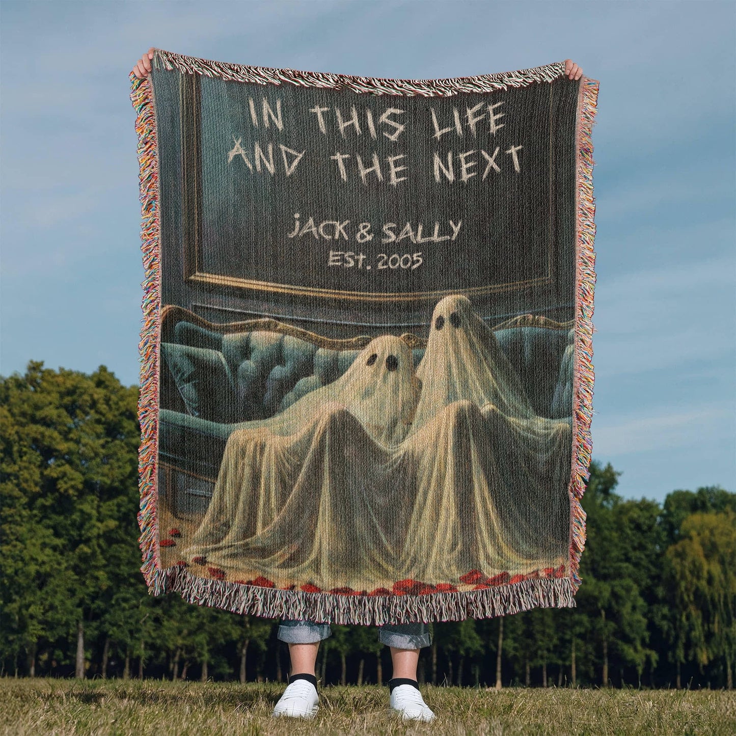 Personalized In This Life And The Next Woven Blanket