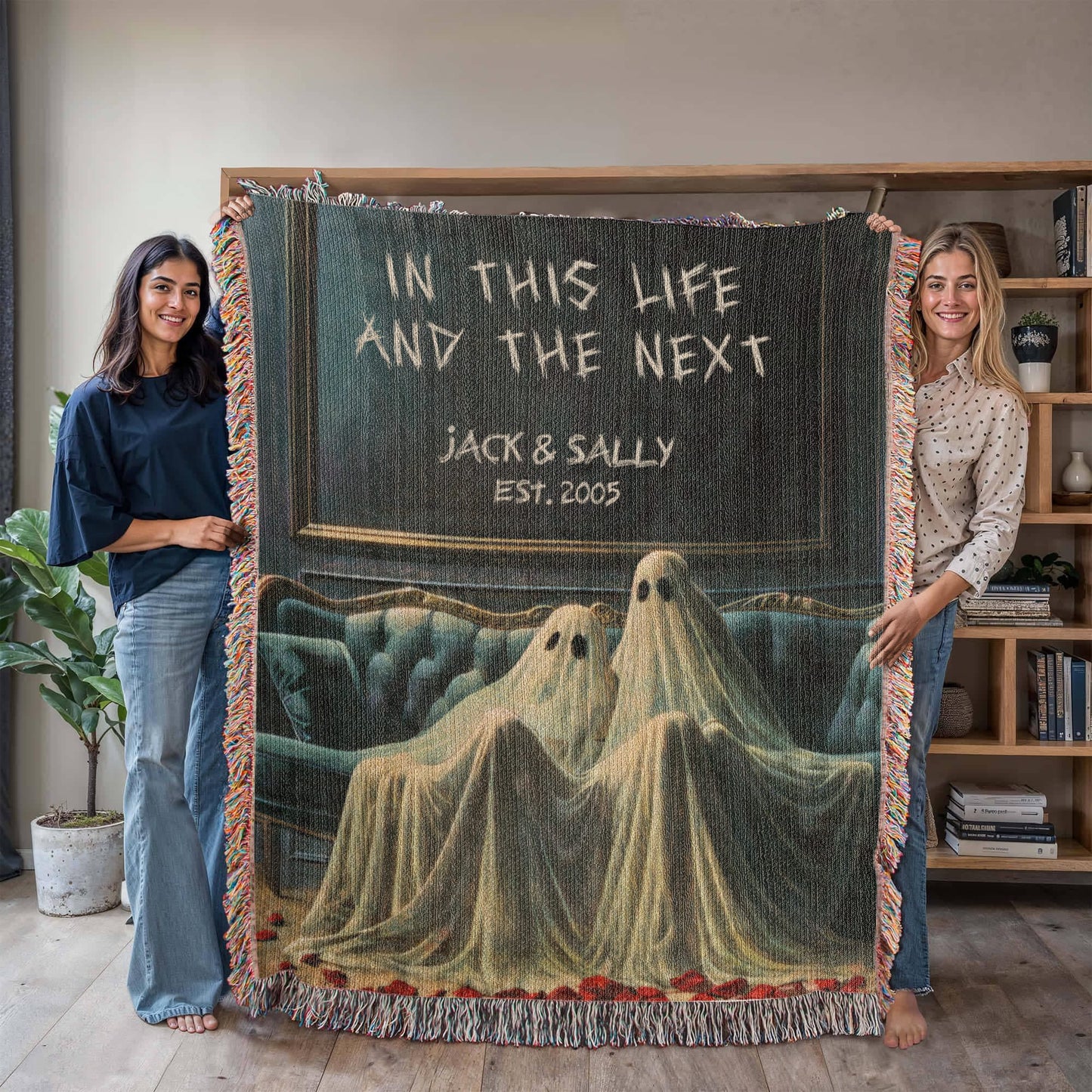 Personalized In This Life And The Next Woven Blanket