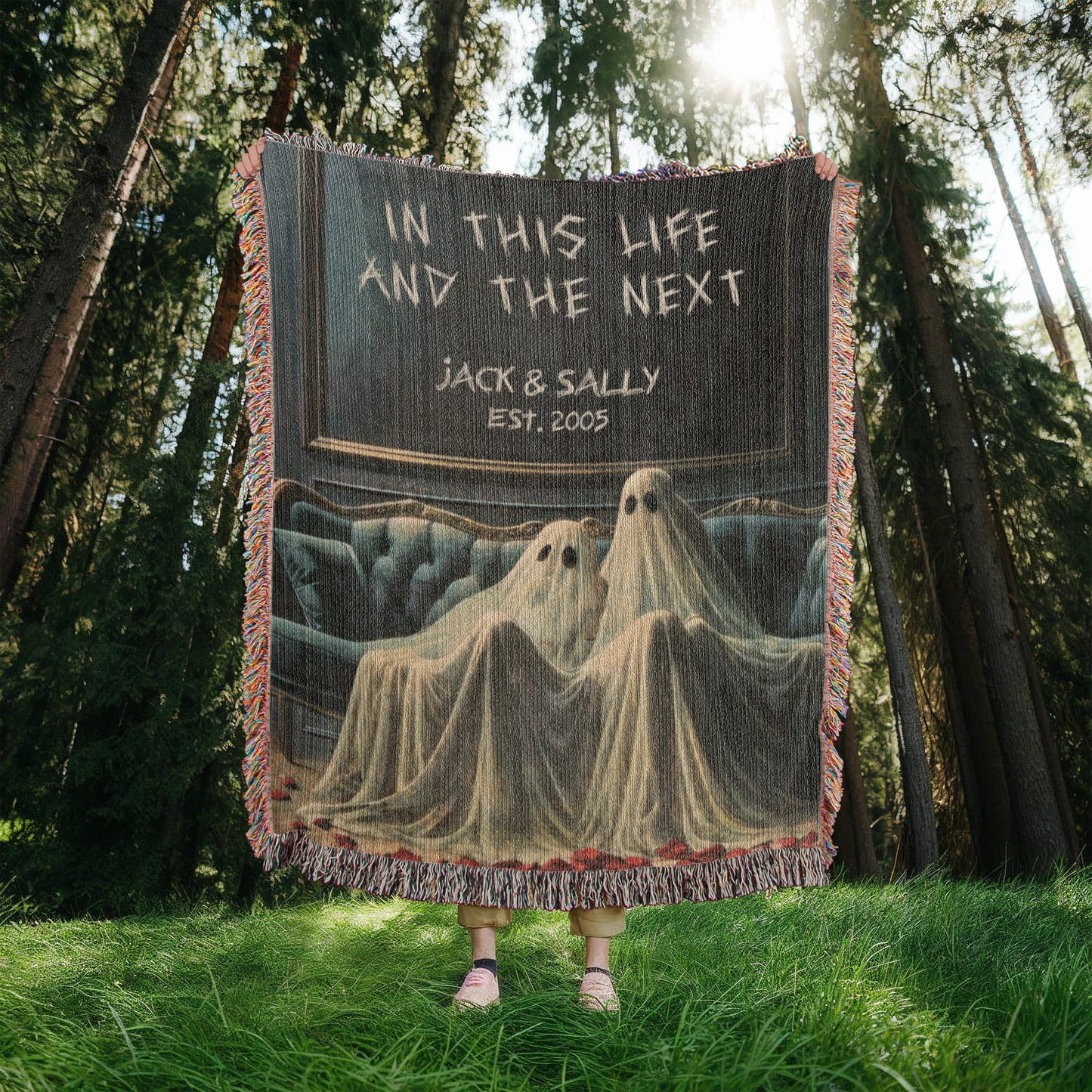 Personalized In This Life And The Next Woven Blanket
