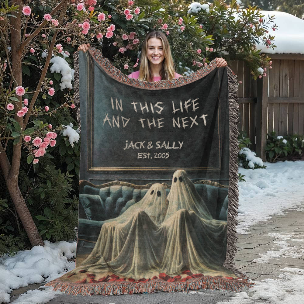 Personalized In This Life And The Next Woven Blanket