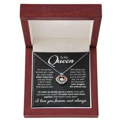 To My Queen Crown Necklace