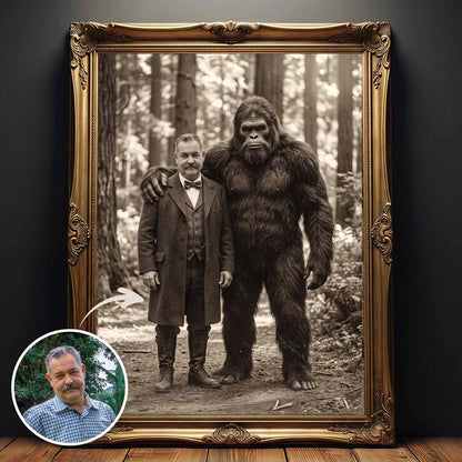 My Buddy Bigfoot - Vintage Poster and Canvas