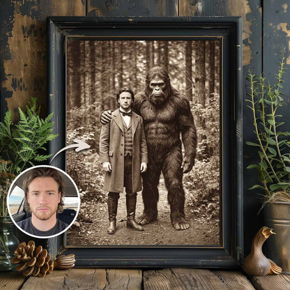 My Buddy Bigfoot - Vintage Poster and Canvas
