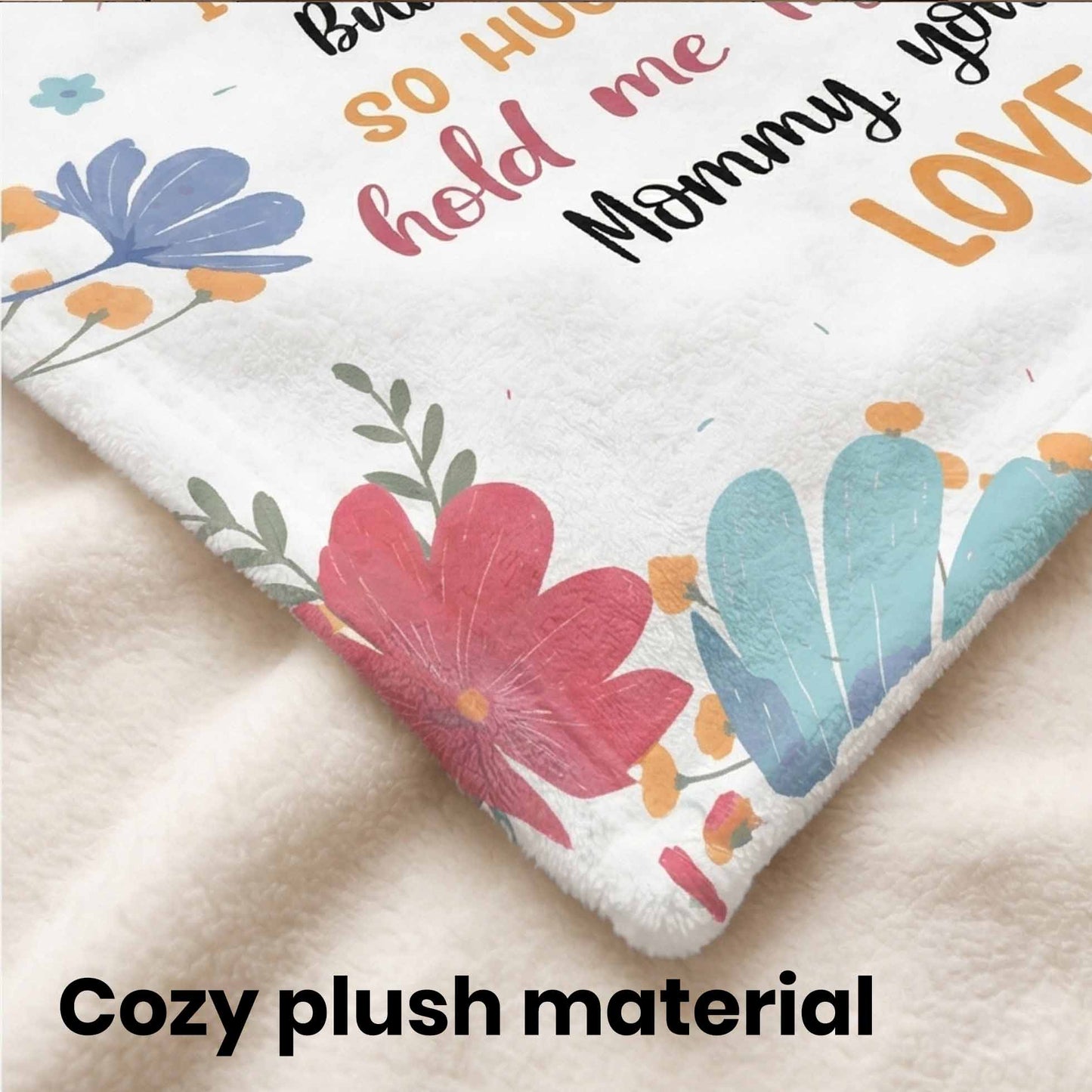 The Bump Plush Blanket Custom Ultrasound Photo Pregnancy Gift For Mom