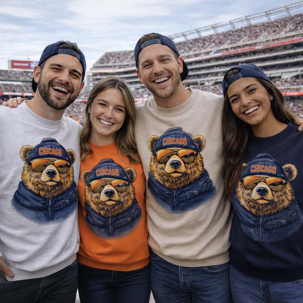 Vintage Chicago Football Game Day Sweatshirt
