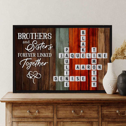 Forever Linked Together Custom Crossword Canvas