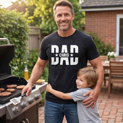 Custom Dad Grandpa Heavyweight Shirt With Kids Names