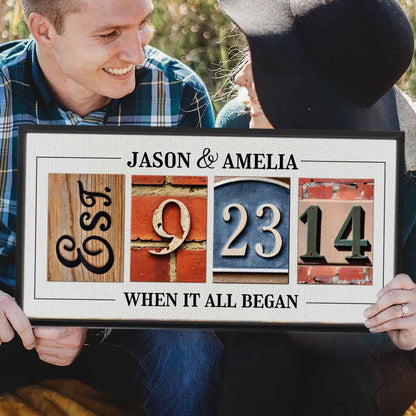 When It All Began Custom Canvas Photography Art