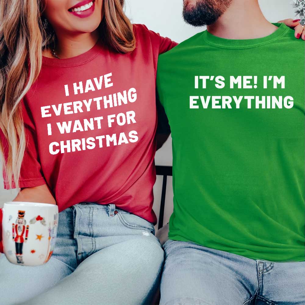 Everything For Christmas Matching Couples Shirt