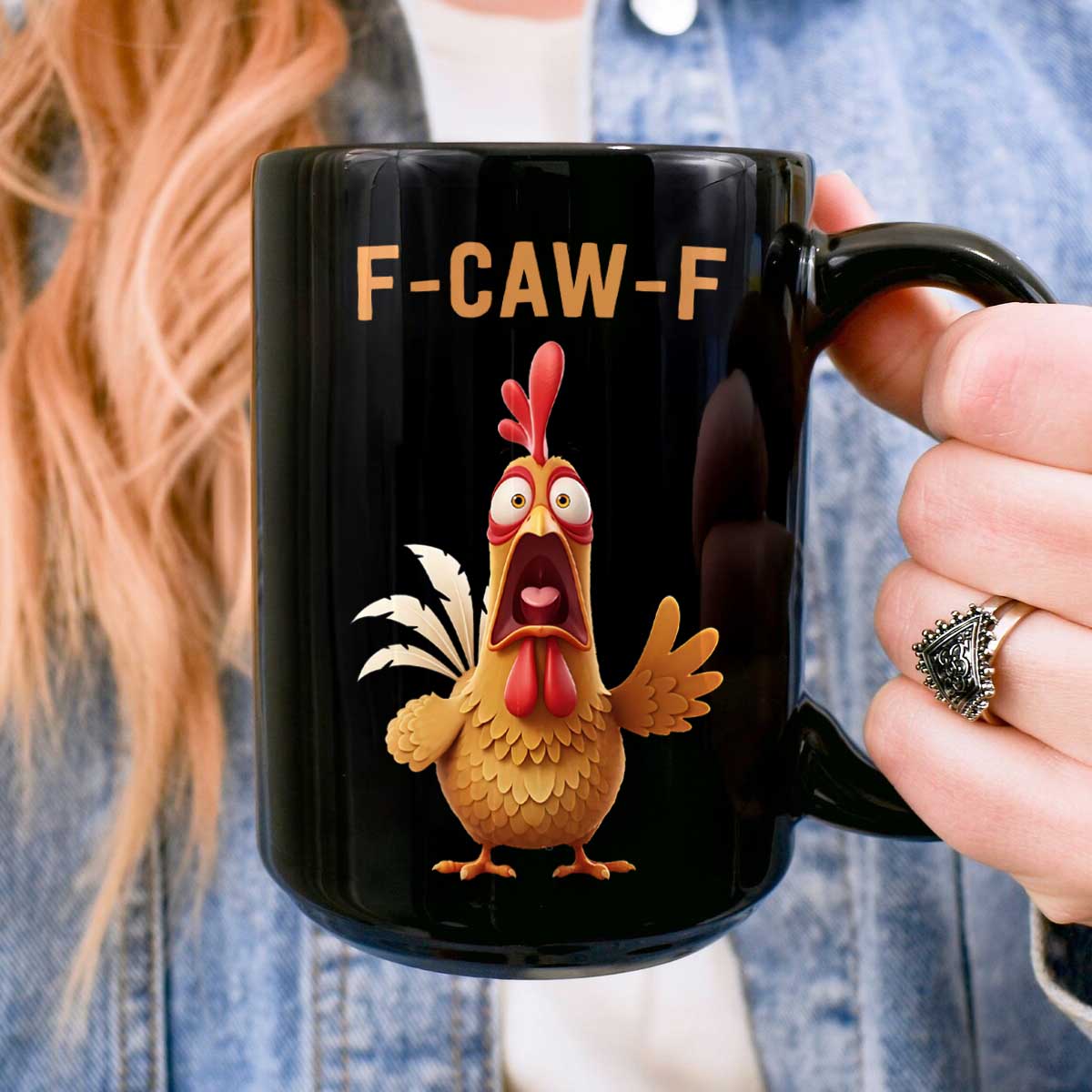 F Caw F Meme Rooster Funny Mug