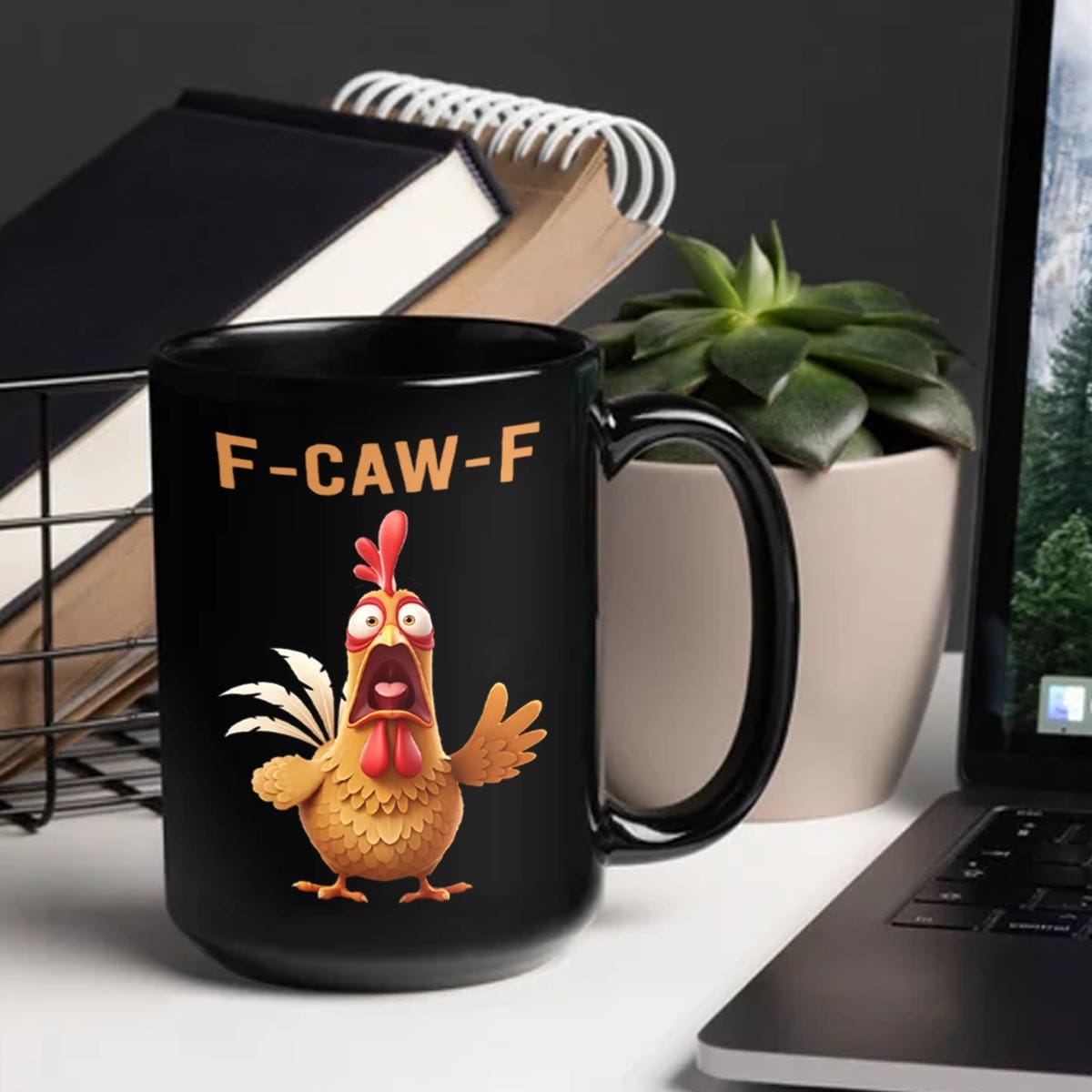 F Caw F Meme Rooster Funny Mug