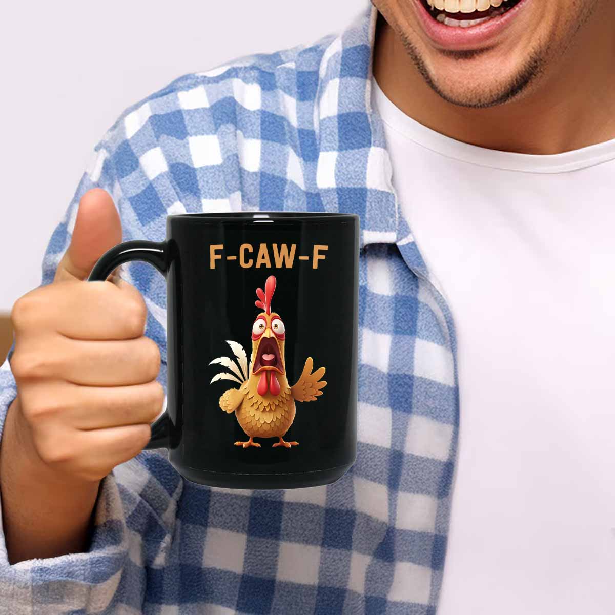 F Caw F Meme Rooster Funny Mug