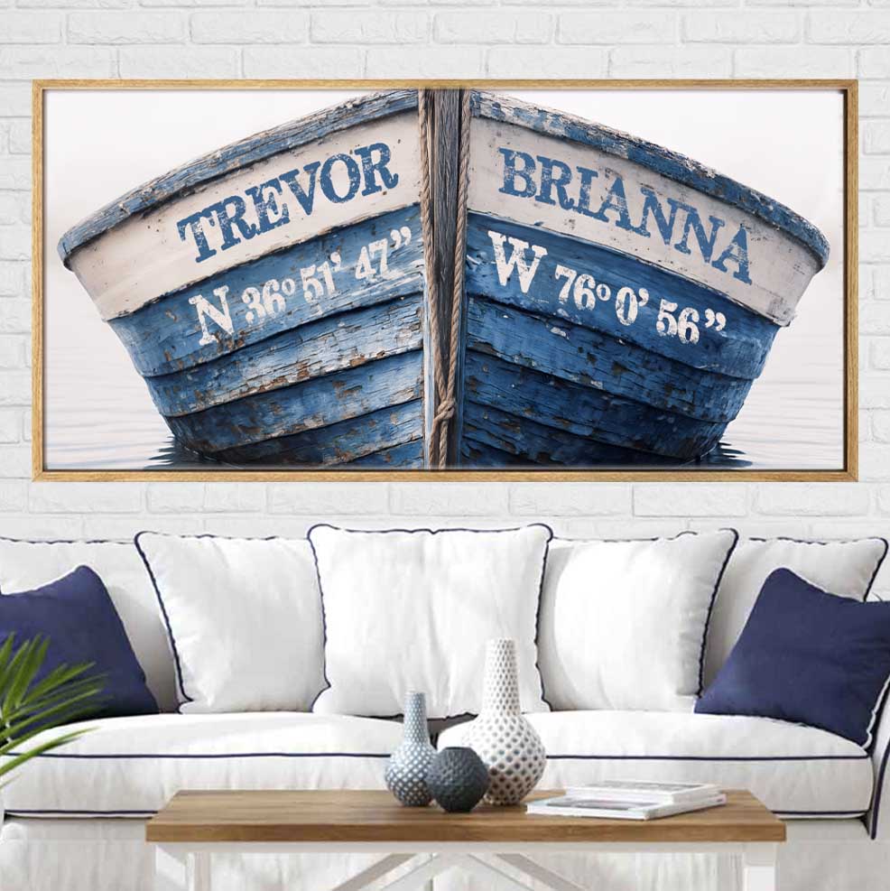 The Love Boat Custom Names Location Coordinate Canvas
