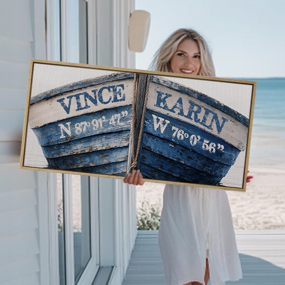 The Love Boat Custom Names Location Coordinate Canvas