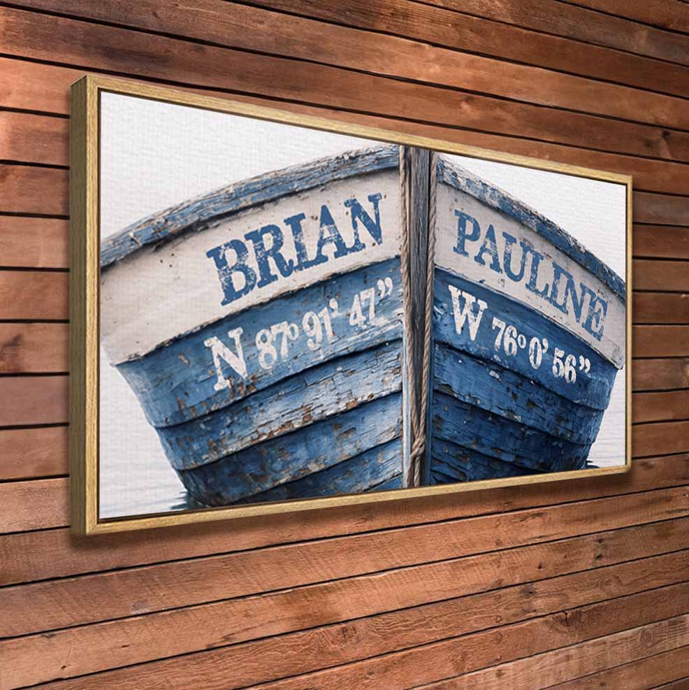 The Love Boat Custom Names Location Coordinate Canvas