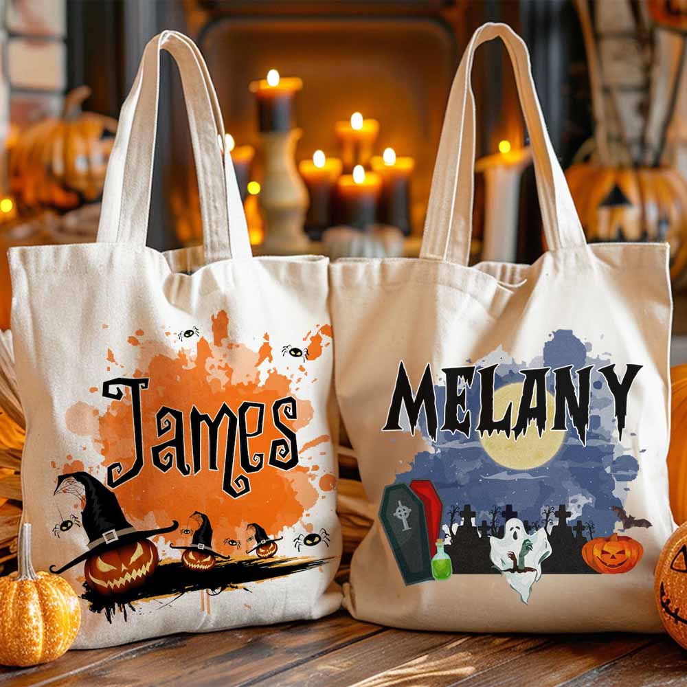 Personalized Halloween Trick or Treat Goodie Bags