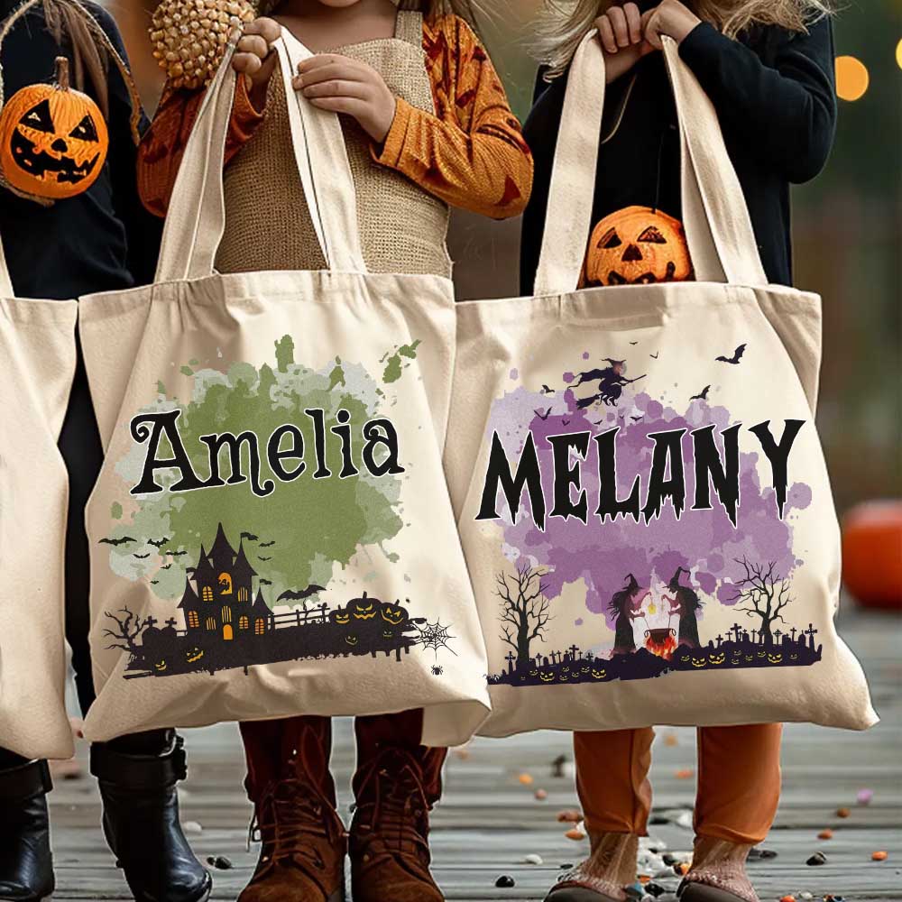 Personalized Halloween Trick or Treat Goodie Bags