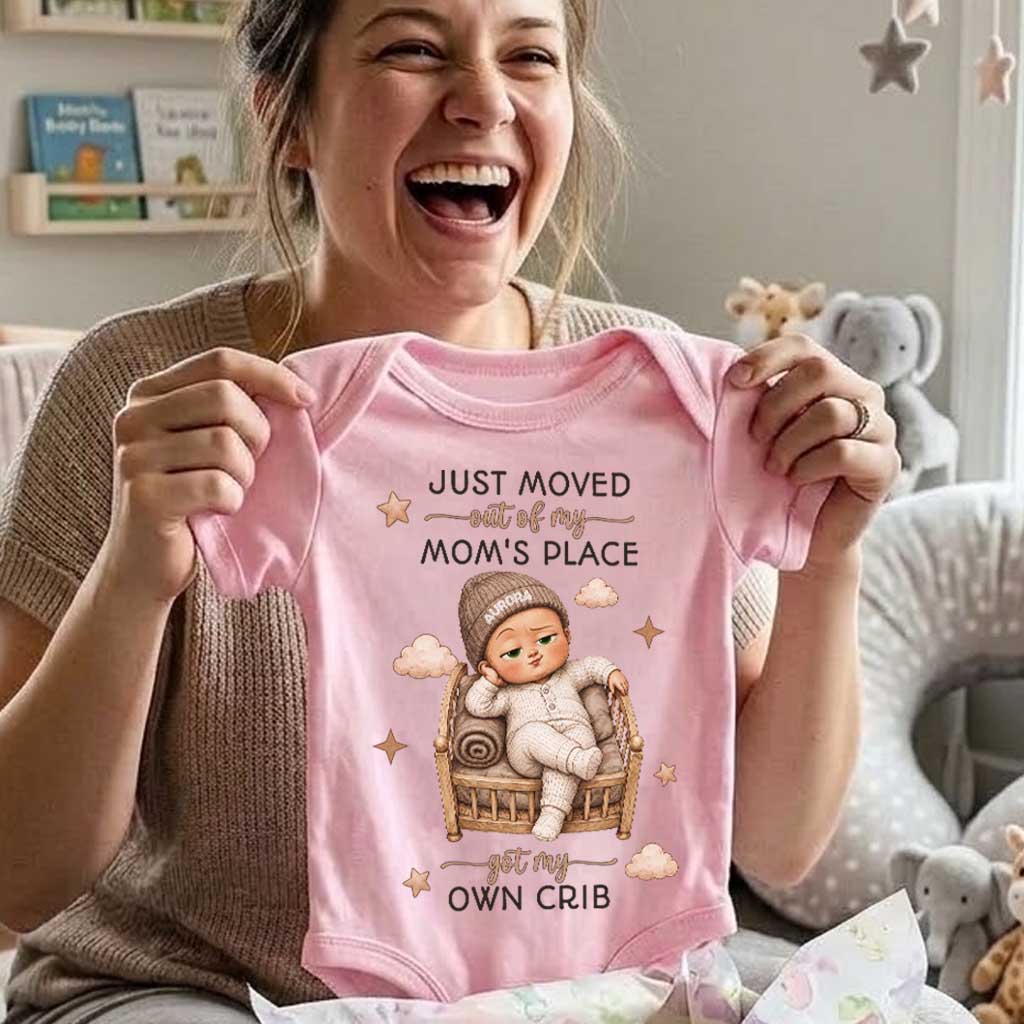 My Own Crib Baby Onesie - Personalized Baby Shower, Gender Reveal Gifts For New Moms, New Dads, New Parents