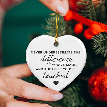 The Live You Touched Heart Ornament