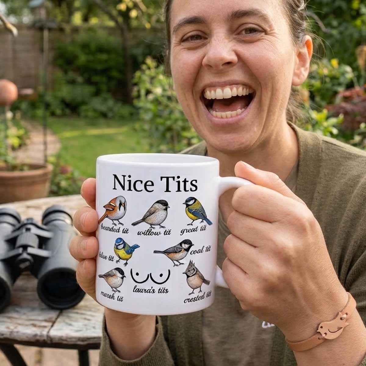Nice Tits Custom Funny Mug - Gifts For Wife, GF, Friends Silly Gift, Exchange Gift