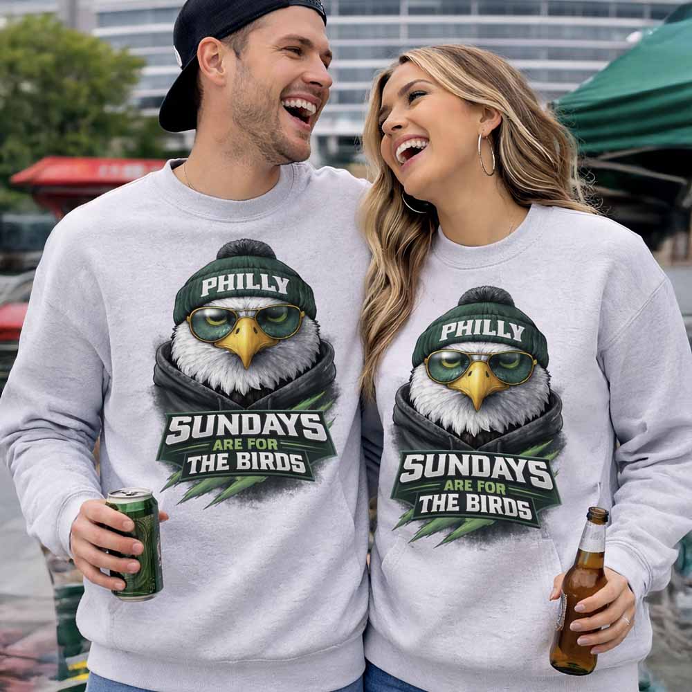 Vintage Philly Sundays Are For The Birds Football Game Day Sweatshirt