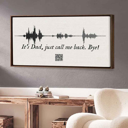 Custom Sound Wave Art Voice Recording with Playable QR Code