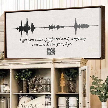 Custom Sound Wave Art Voice Recording with Playable QR Code