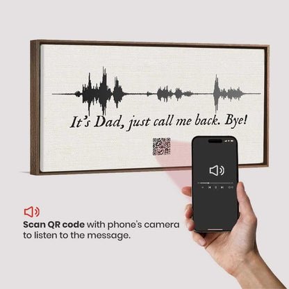 Custom Sound Wave Art Voice Recording with Playable QR Code