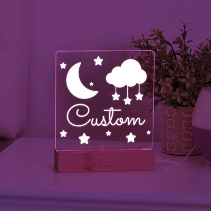 Star Moon Personalized Keepsake Night Light