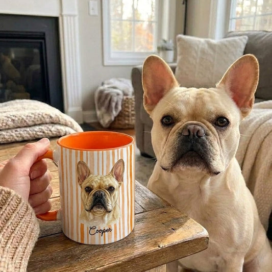 Custom Watercolor Pet Portrait Mug