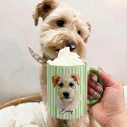 Custom Watercolor Pet Portrait Mug