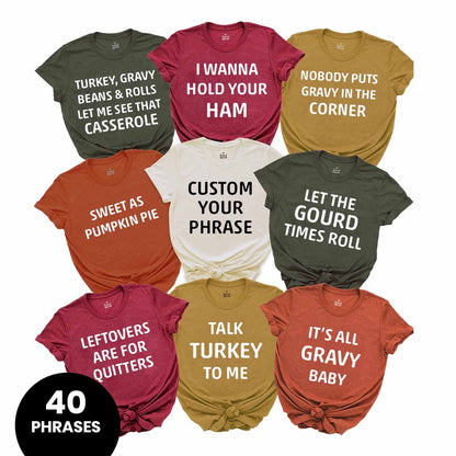 Family Thanksgiving Shirts Friendsgiving Christmas Matching Shirts